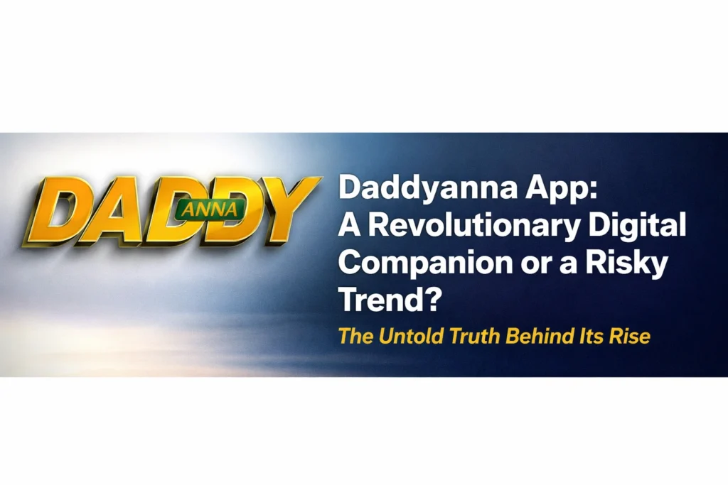 Daddyanna App digital companion concept banner showing logo and modern social connection theme